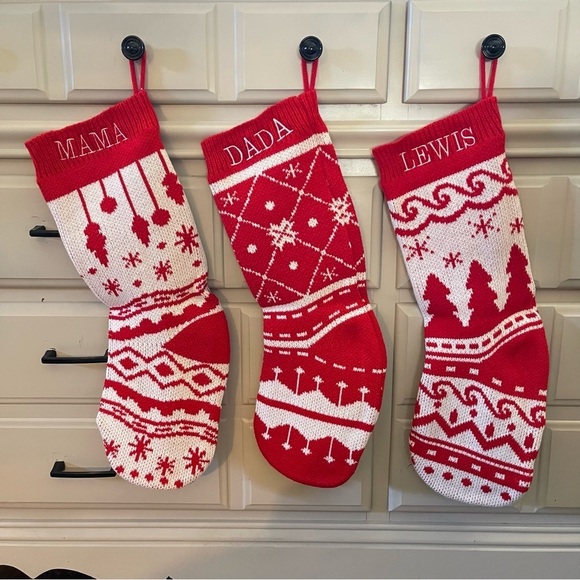 Custom Name Embroidered Christmas Stocking - Picture 1 of 5